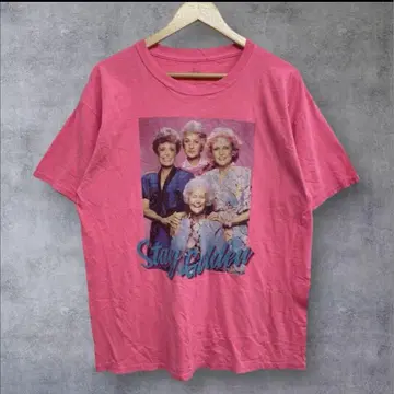 The Golden Girls 핑크 티셔츠 L 사이즈 구제 의류 90s