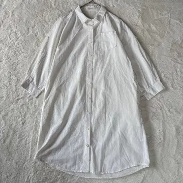 화이트 셔츠 원피스 긴팔