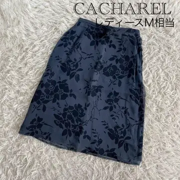 CACHAREL 꽃무늬 무릎 기장 스커트