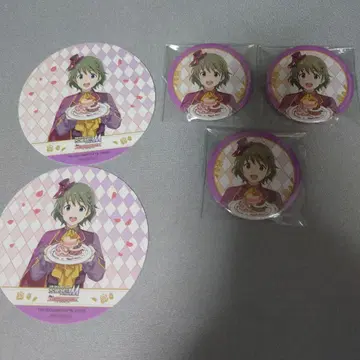 SideM 우즈키 마키오 스이파라 캔뱃지 코스터