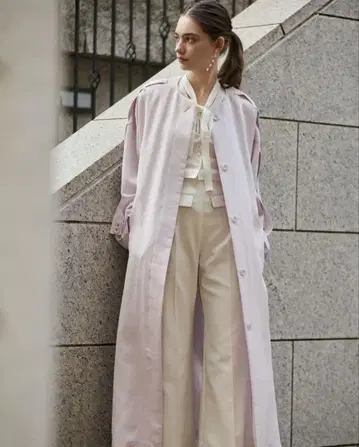 Aimeine 노카라 트렌치코트
