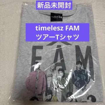We're timelesz LIVE FAM 티셔츠 굿즈 무늬 화이트