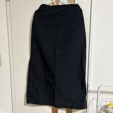 CPCM 블랙 냉감 롱 스커트 허리밴딩 pipi