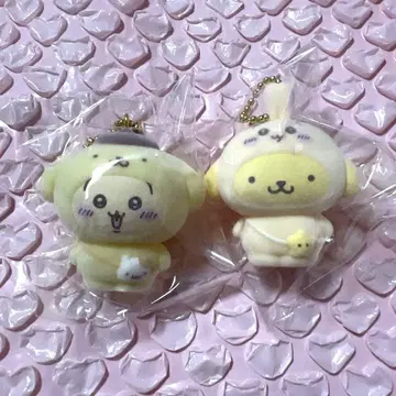 치이카와 산리오 콜라보 플로키 마스코트 토끼 폼폼푸딩 미개봉