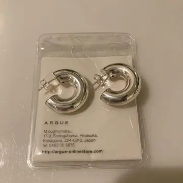 argue 실버 925 후프 귀걸이