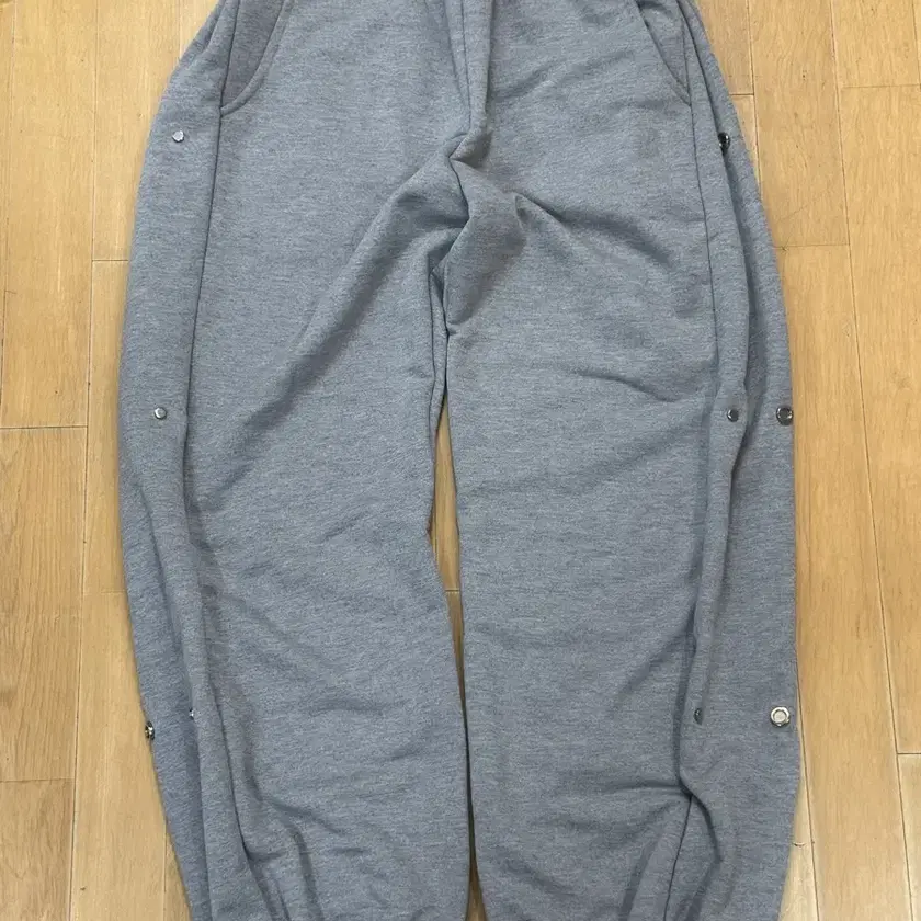 mjd Side Snap Wide C/P Sweatpants Melange Gray Size M on