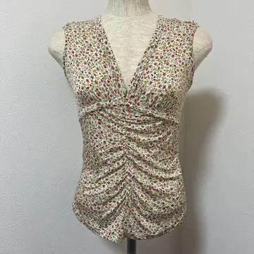 ETRO 에트로 플라워 프린트 슬리브리스 셔츠 사이즈 42(L)