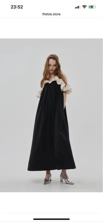 THETOE ERIE FRILLS ONEPIECE S 사이즈