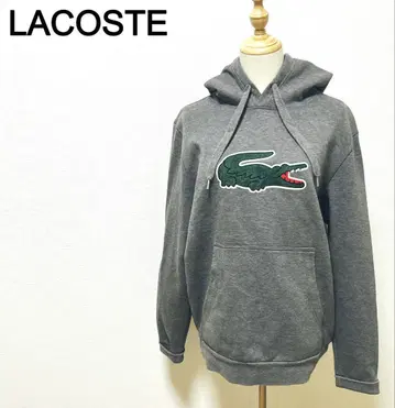 라코스테 LACOSTE 그레이 후드티