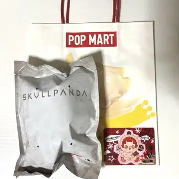 POPMART SKULLPANDA 스컬 팬더 COCOA 종이 봉투