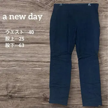 a new day 블랙 팬츠 사이즈 12 바지 하의 검정 바지