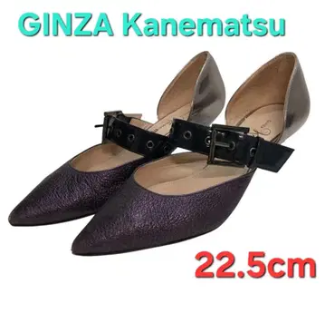 긴자 카네마츠 스트랩 펌프스 22.5 일본제