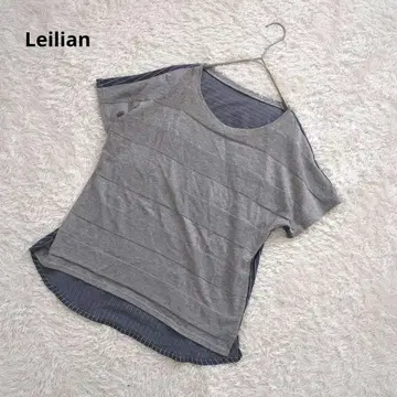 Leilian 레리안 티셔츠 M 사이즈 반팔 코튼 100% 일본제
