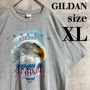 GILDAN 길단 독수리 프린트 티셔츠 XL 애니멀 별무늬