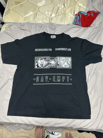 CAV.EMPT 블랙 티셔츠 2XL