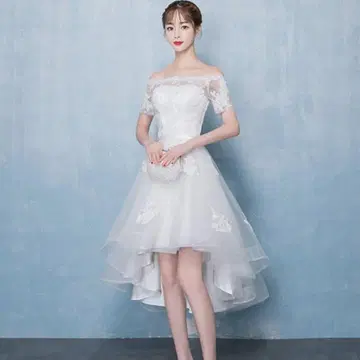 웨딩 드레스 파티 드레스 S 사이즈 화이트