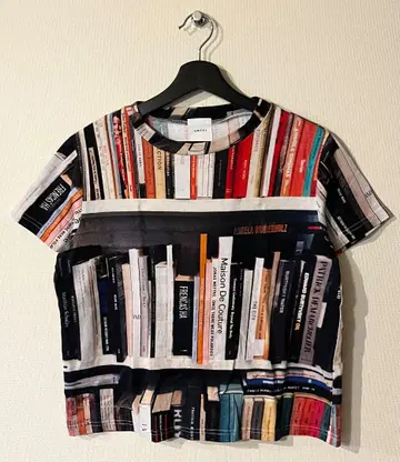 Ameri /MANY BOOKS TEE /SIZE:FREE /멀티 컬러