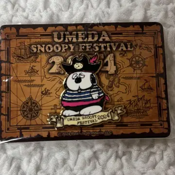 스누피 핀 배지 UMEDA SNOOPY 2024 올라프