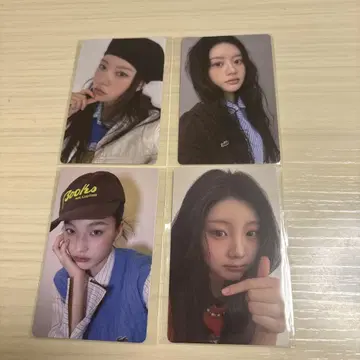 ILLIT bomb weverse 라키드로 트레이딩 카드 4장 세트