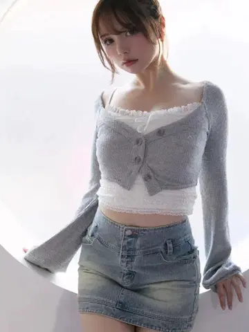 andmary Jenny 데님 미니 스커트 S 사이즈