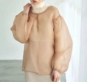 hinari 오간자 시어 2WAY 블라우스