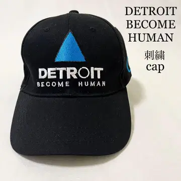 DETROIT BECOME HUMAN 자수 캡 게임 블랙 새상품급