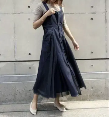 RANDA 데님 롱 원피스