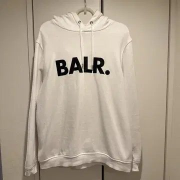 BALR. 보러 후드티 후디 센터 빅 로고 화이트 M