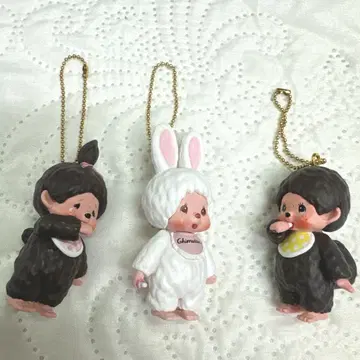 몬치치 가챠가챠 가샤폰 키체인 울음 치무탄 화이트 세트