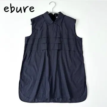 ebure 에부르 샴브레이 코튼 100% 슬리브리스 블라우스