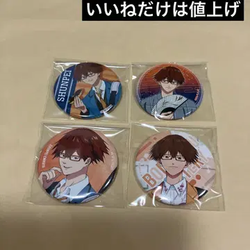 망각 배터리 치하야 슌페이 캔뱃지 4개 타워 레코드, TSUTAYA,