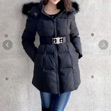 GYDA 벨트 롱 다운 코트