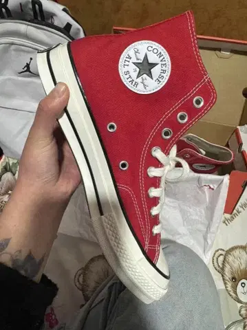 새상품 ct70 블랙 하이컷 28cm