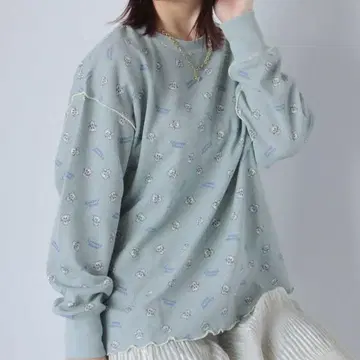 에카 소포 [마법의 천사 크리미 마미] 와플 컷 티셔츠 민트