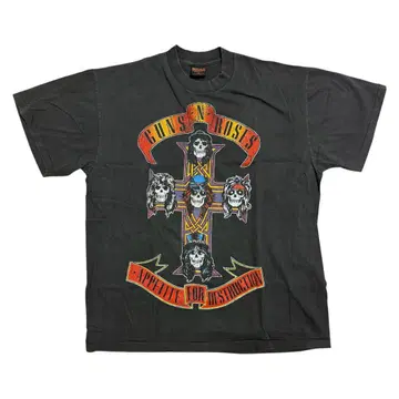 GUNS N ROSES 건즈 앤 로제스 밴드 티셔츠 USA제