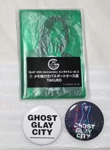 GLAY 캔뱃지, 여권 케이스 TAKURO