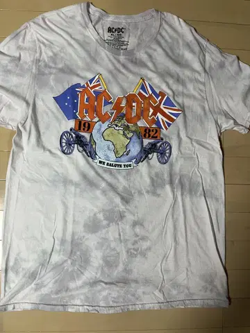 AC/DC 1982 디자인 티셔츠 XL