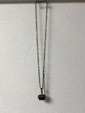 빈티지 크라운 목걸이 앤티크 골드 빈티지 왕관