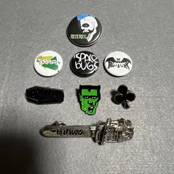 사이코빌리 핀 배지 세트 psychobilly METEORS