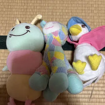 파스텔 컬러 봉제 인형 세트