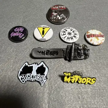 사이코빌리 핀 배지 세트 GUANA BATZ METEORS