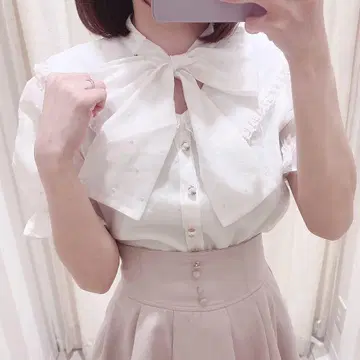 evelyn 오리지널 하트 bs 블라우스