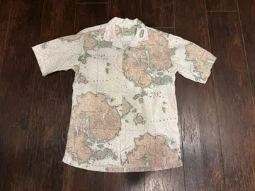 할인 불가 L.L.BEAN MAP 엘엘빈 맵 패턴 반팔 셔츠 M