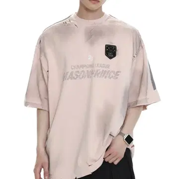 MASONPRINCE 오버 사이즈 사이드 라인 티셔츠