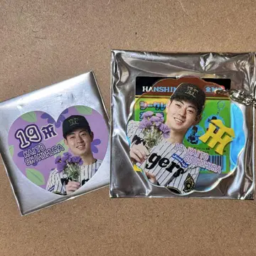 한신 타이거즈 시모무라 카이쇼 아크릴 키링 스티커