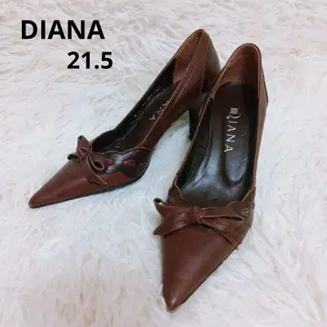 diana 브라운 하이힐 리본 포함