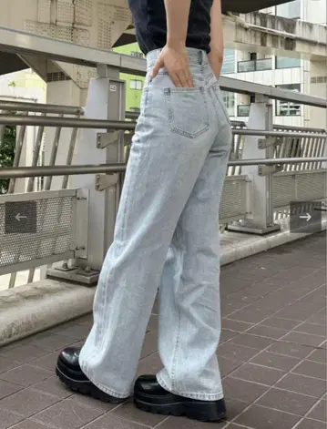TWW 데님 xs/s 워싱 블루