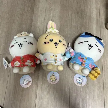 치이카와 관광 여행 가고 싶어요 봉제 인형 S 3개 세트
