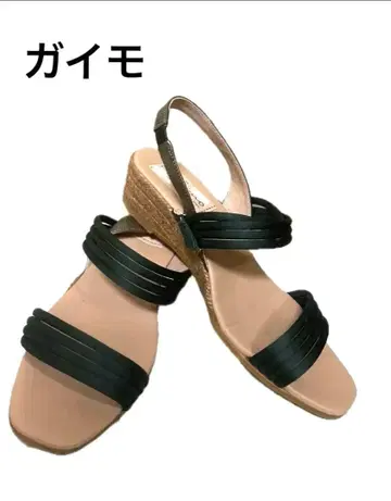 가이모 스트랩 웨지 힐 샌들 사이즈 39