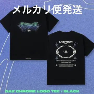 the GazettE GAZ CHROME LOGO TEE / BLACK
